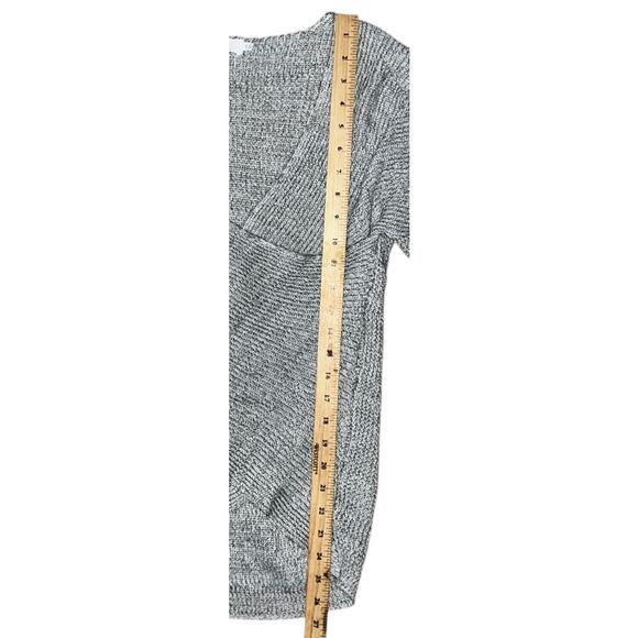 Astr The Label Wrap Front Long Sleeve Heather Gray Pullover Sweater XS - Picture 2 of 6